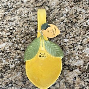 Vibrant Yellow and Green Lemon Decor Accent